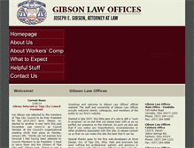 Tablet Screenshot of gibsonlawofficesohio.com